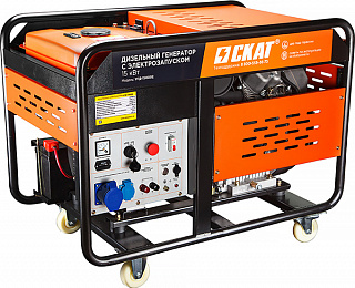 Дизельный генератор SKAT УГД-15000E с АВР
