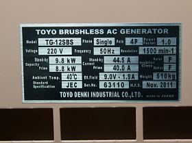 Дизельный генератор Toyo TG-12SBS — фото 24